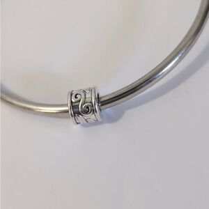 Silver Filigree Spacer Charm for Pandora Style Bracelet‎
